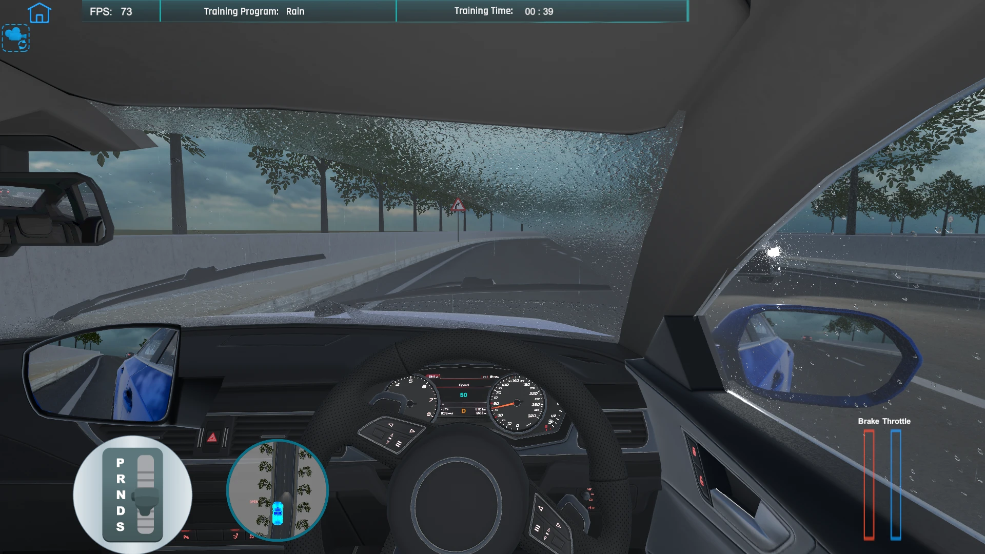 3DOF Automatic Car Driving Simulator — Equipment photograph