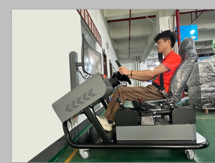 Single-Screen Car Driving Simulator — Equipment photograph