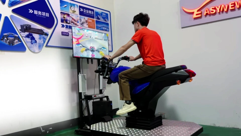 Static Motorcycle Riding Simulator — Equipment photograph