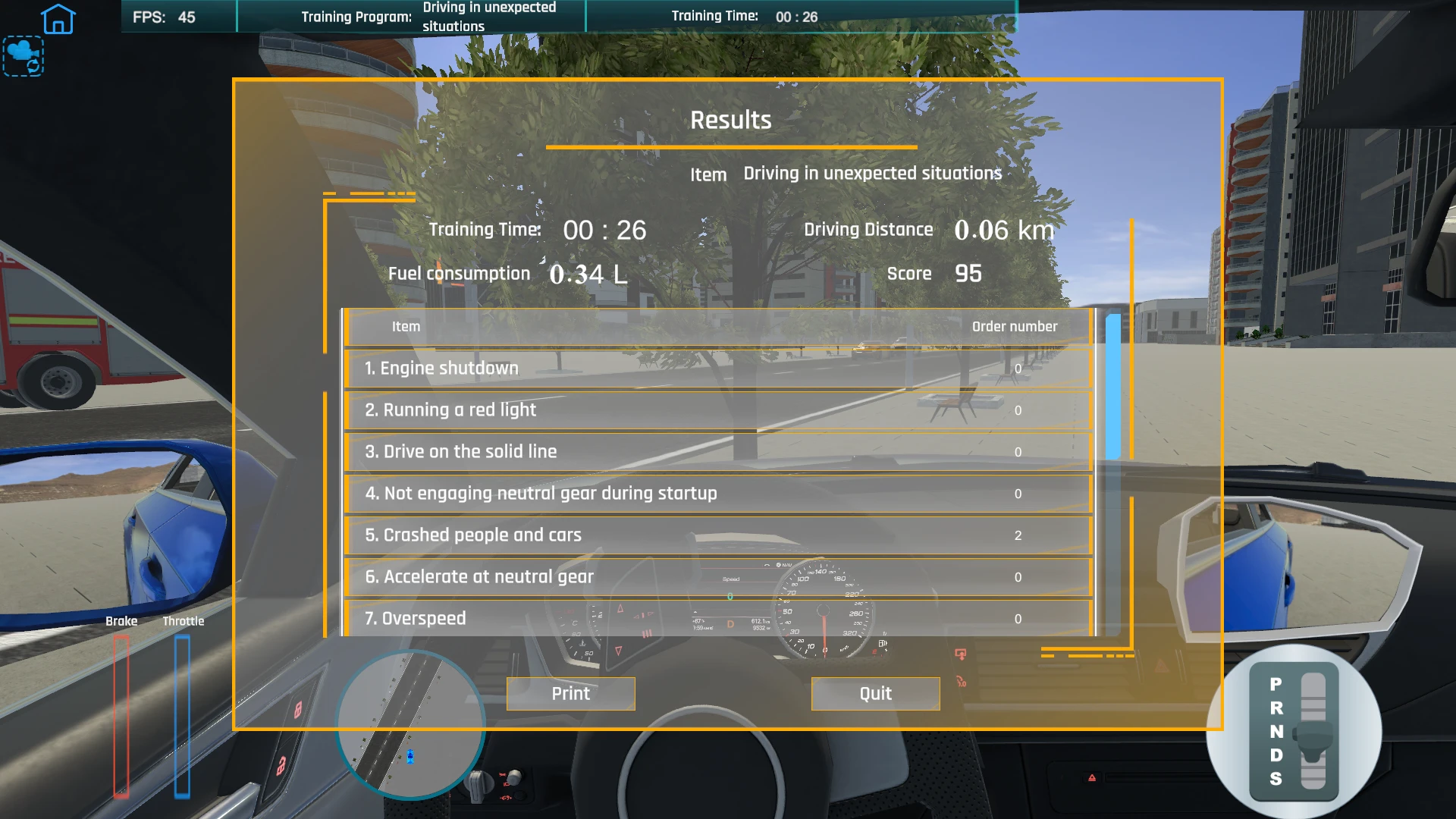 3DOF Automatic Car Driving Simulator — Equipment photograph